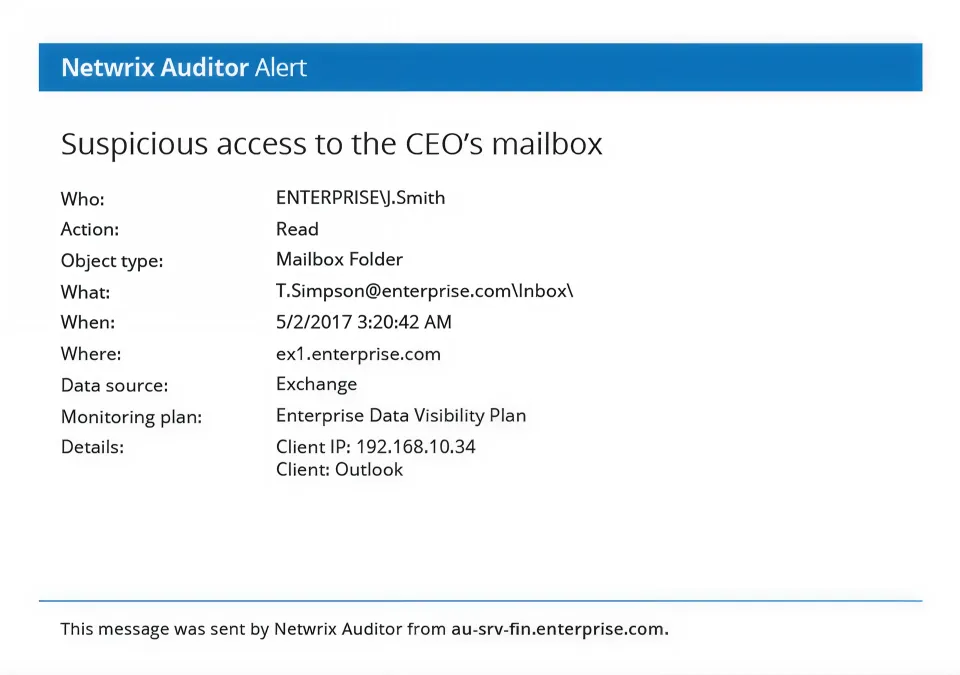 Warnungen bei kritischen Aktivitäten