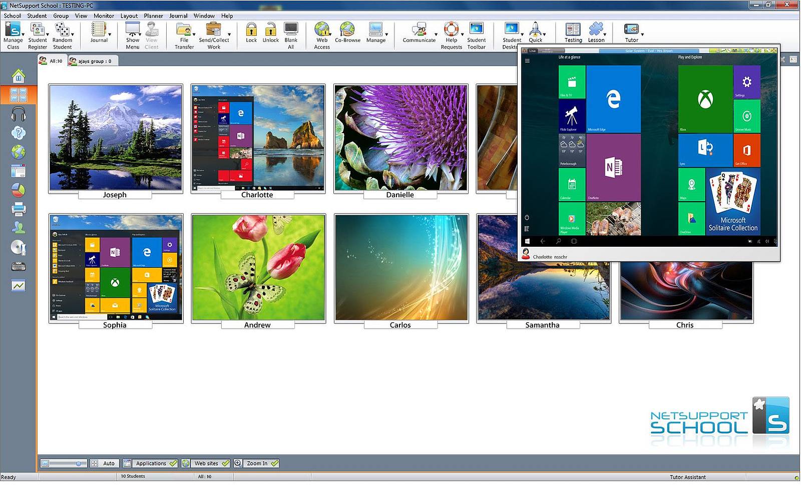 Layout von Schulungsräumen bei Online-Trainings