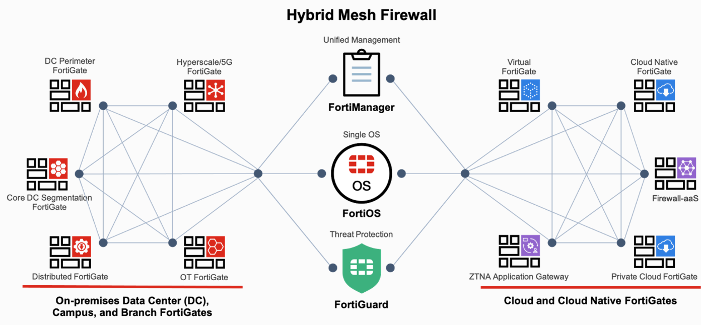 Schematische Darstellung FortiManager