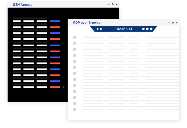 Browserbasierter RDP- und SSH-Zugriff